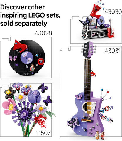 LEGO Editions Olivia Rodrigo's Concert Moon - Record Player Model Kit w/Vinyl & Minifigure - Kids' Room Decor - Music Gift for 14+ Year Old Teenage Girls, Boys & Fans - 43029