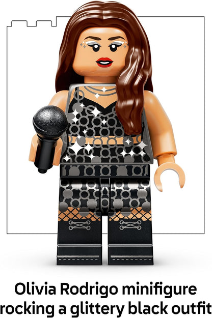 LEGO Editions Olivia Rodrigo's Concert Moon - Record Player Model Kit w/Vinyl & Minifigure - Kids' Room Decor - Music Gift for 14+ Year Old Teenage Girls, Boys & Fans - 43029