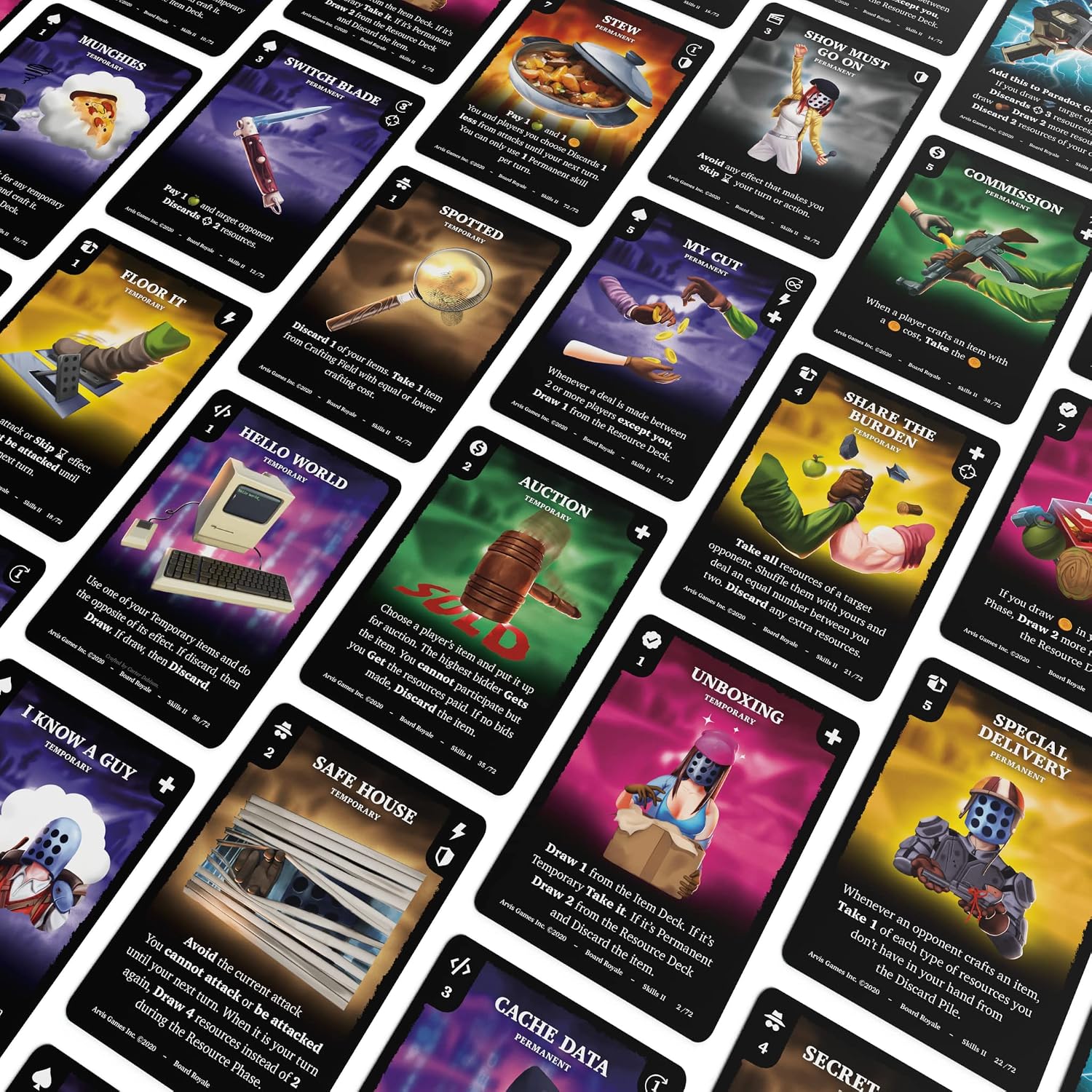 Board Royale - Skills 2 Expansion Pack - 9 New Class - Expansion for Board Royale: Base Game