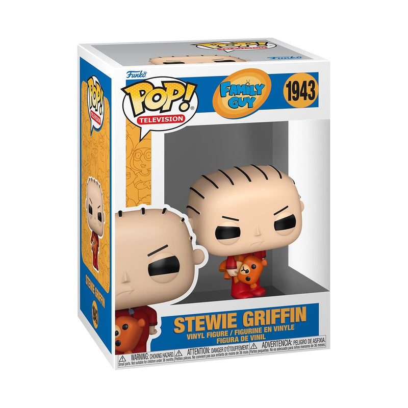 Funko POP! TV: Family Guy - Stewie Griffin | Official Merch - Collectable Vinyl Figurine for Shelf Display - Birthday Gift Idea for Fans and Collectors