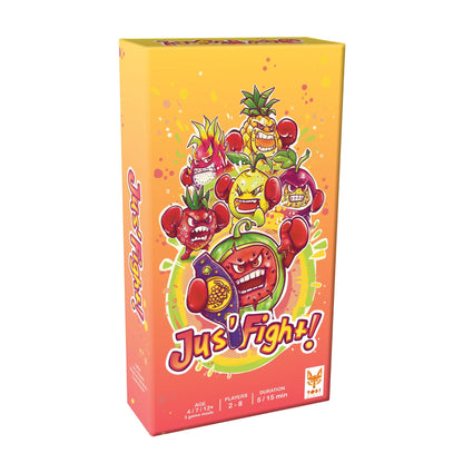 Topi Games | Jus' Fight | Card Game, Fast Paced Family Strategy Game With Fruit Battles And Special Action Cards | 2 To 8 Players | 15 Minutes