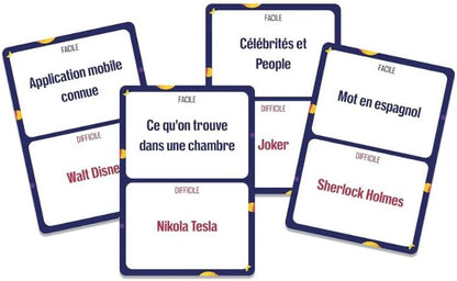 Topi Games Omniscient Card Game, English Edition | Two oral and written challenge modes for 2-8 players, ages 10+, with 160 cards, hourglass and notepad.