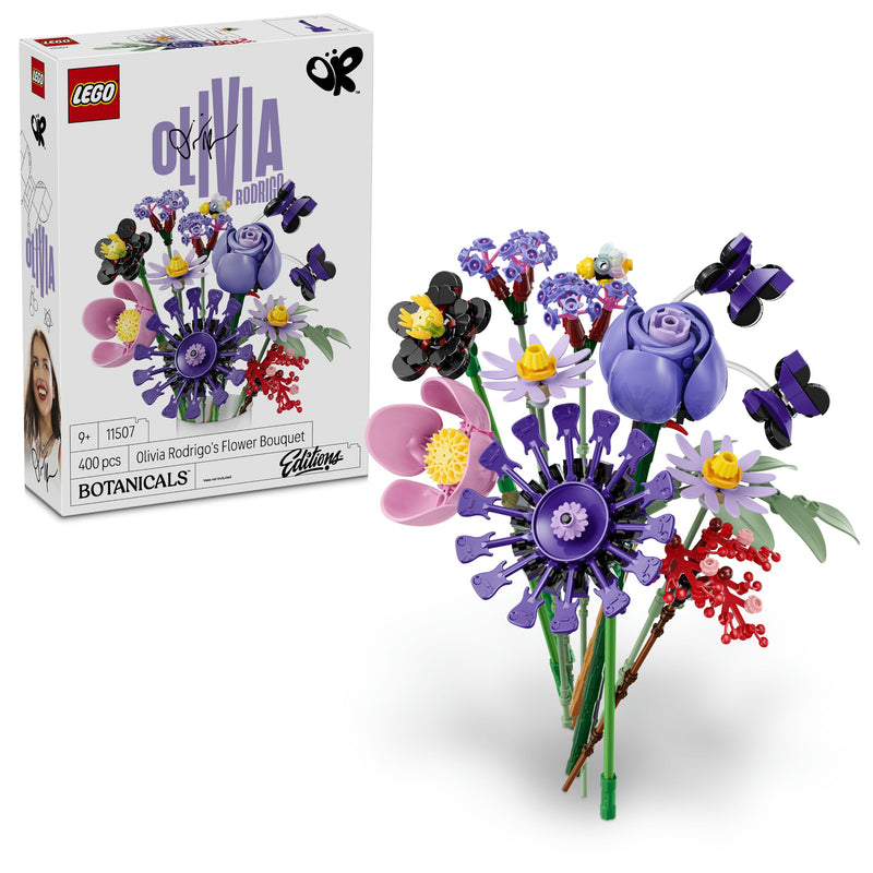 LEGO Botanicals Editions Olivia Rodrigo's Flower Bouquet - 11 Artificial Flowers incl. Faux Roses & Daisies - Kids' Bedroom Decor - Gift Idea for 9+ Year Old Girls & Fans - 11507