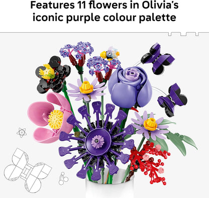 LEGO Botanicals Editions Olivia Rodrigo's Flower Bouquet - 11 Artificial Flowers incl. Faux Roses & Daisies - Kids' Bedroom Decor - Gift Idea for 9+ Year Old Girls & Fans - 11507