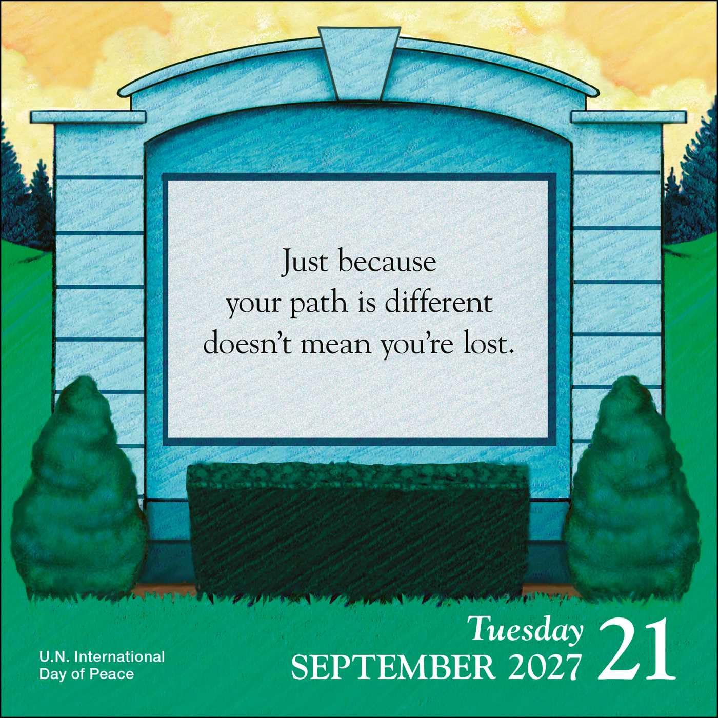 Church Signs 2027 Day-to-Day Calendar: Little Sayings to Help You on Your Way