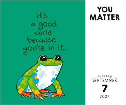 Kate Allan 2027 Day-to-Day Calendar: You Matter Today, Tomorrow, and Always