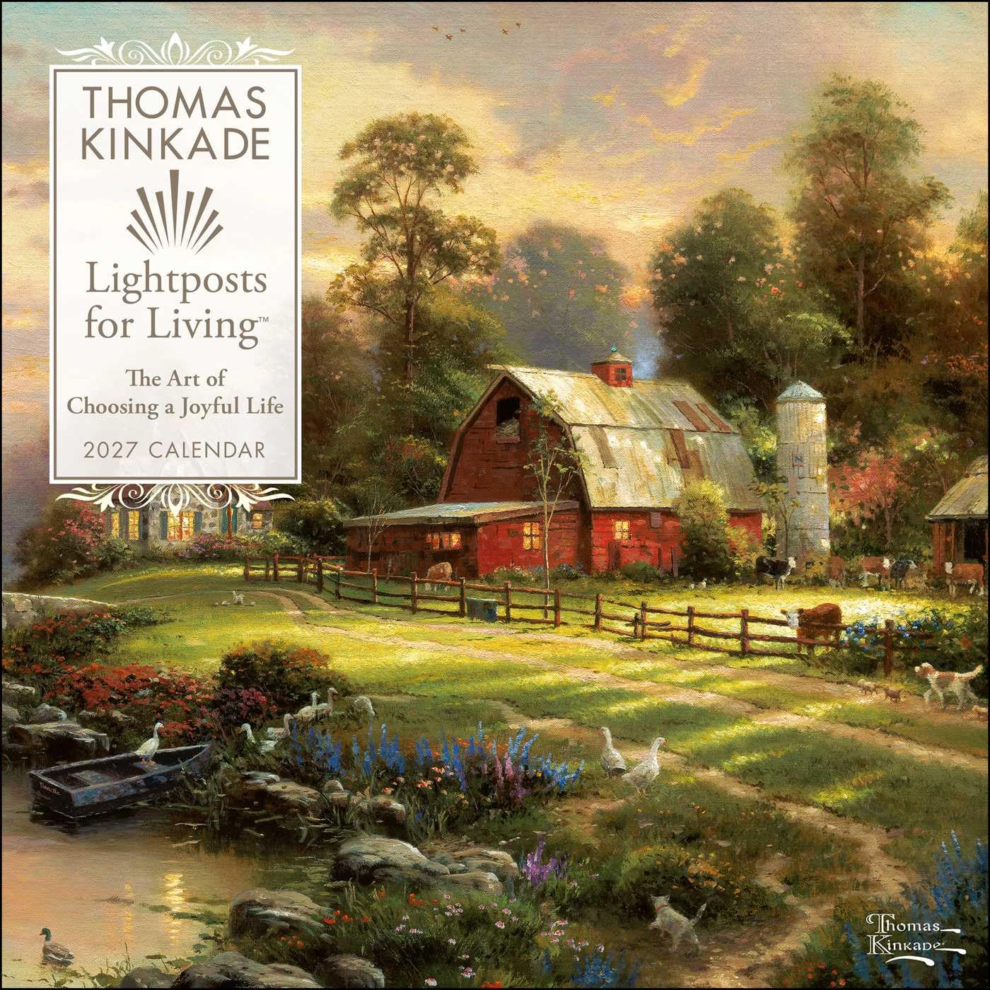 Thomas Kinkade Lightposts for Living 2027 Wall Calendar: Original Andrews McMeel-Kalender