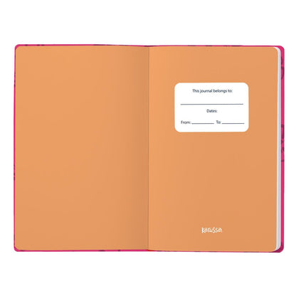 Kerusso - Loved Chosen Redeemed by Jesus - 8.4 x 5.5 Inch Soft Touch Faux Leather - Composition Journal Notebook, Fuchsia Pink