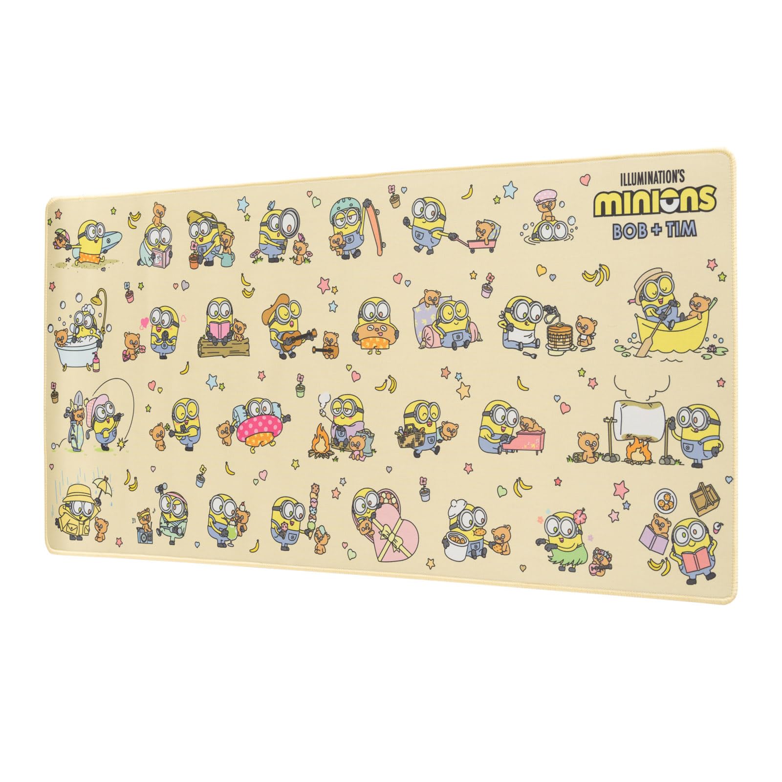 Grupo Erik | Tapis de Souris XXL Les Minions - Tapis de Bureau | 80 x 35 cm Sous Main Bureau, Tapis de Souris Gamer, Déco Bureau