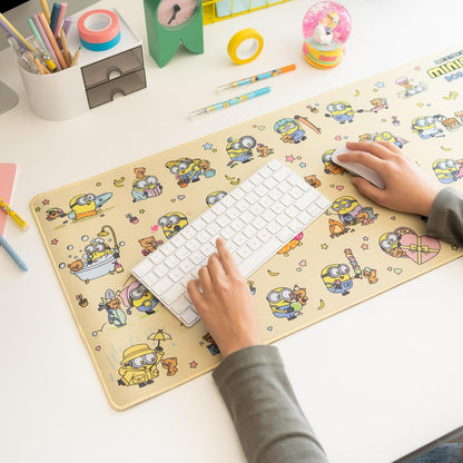 Grupo Erik | Tapis de Souris XXL Les Minions - Tapis de Bureau | 80 x 35 cm Sous Main Bureau, Tapis de Souris Gamer, Déco Bureau
