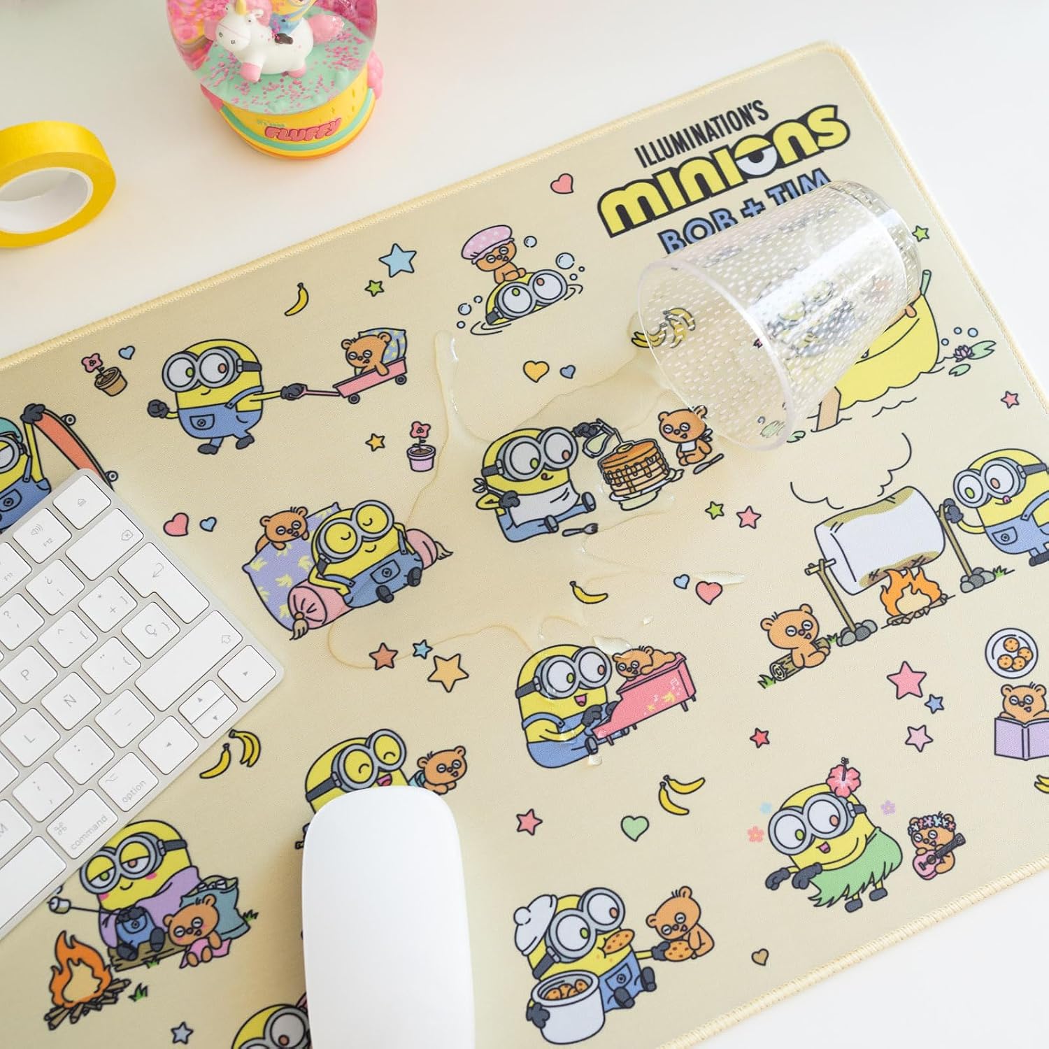 Grupo Erik | Tapis de Souris XXL Les Minions - Tapis de Bureau | 80 x 35 cm Sous Main Bureau, Tapis de Souris Gamer, Déco Bureau