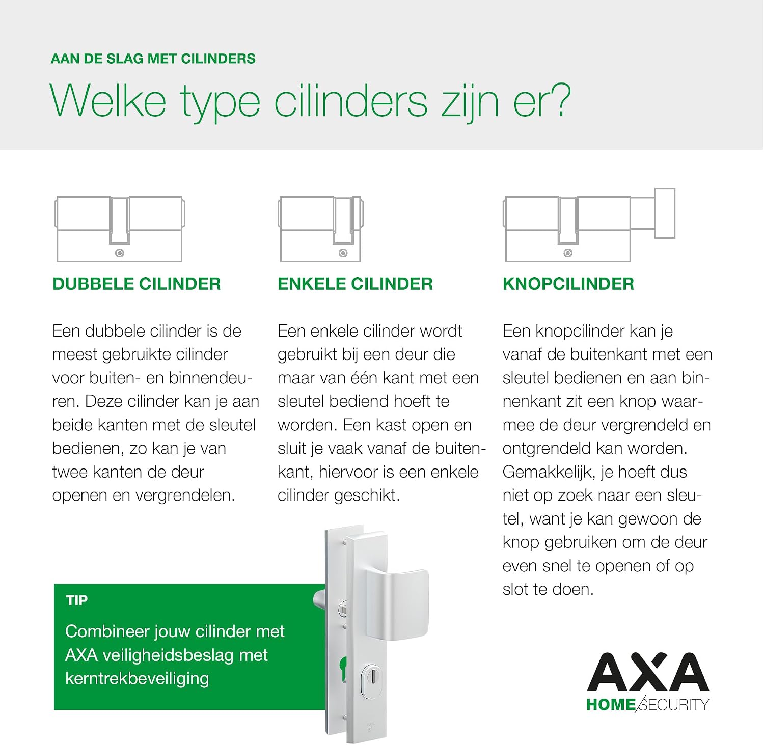 Axa Dubbel Cilinderslot - 30/30 Mm - Security - Veiligheidscilinder Vernikkeld - Skg2 - Incl. 9 Sleutels
