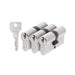 Axa Dubbel Cilinderslot - 30/30 Mm - Security - Veiligheidscilinder Vernikkeld - Skg2 - Incl. 9 Sleutels