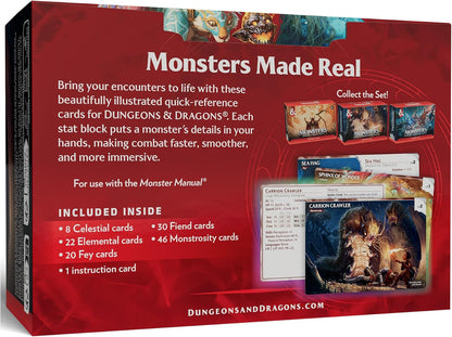 Dungeons & Dragons Reference Cards - Monsters (Mystical and Menacing) | D&D Accessories (English Version