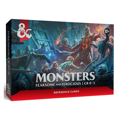 Dungeons & Dragons Reference Cards - Monsters (Fearsome and Ferocious) | D&D Accessories (English Version