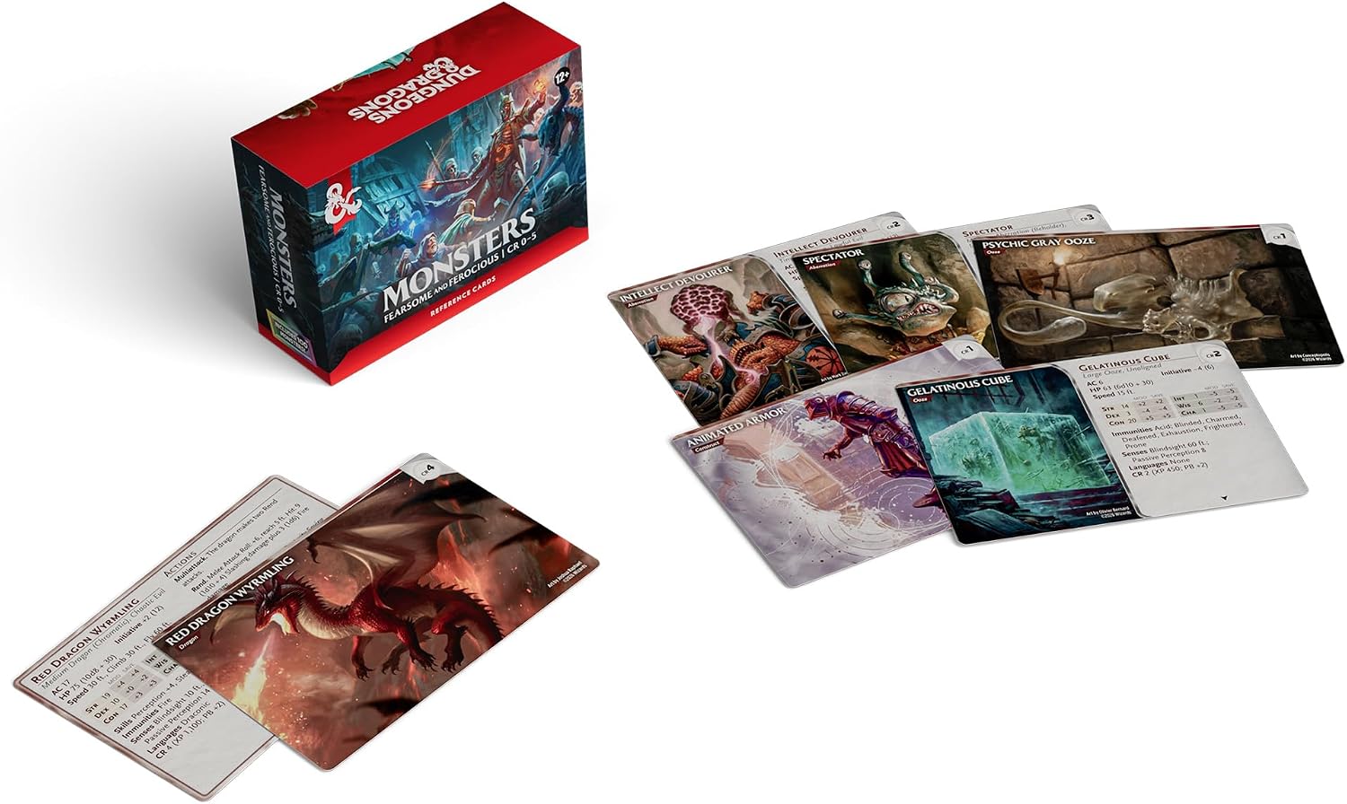 Dungeons & Dragons Reference Cards - Monsters (Fearsome and Ferocious) | D&D Accessories (English Version
