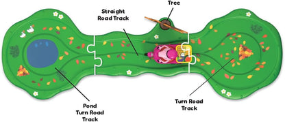 Peppa Pig Whizz Around Pedal Along Peppa Set, Toys, Motorised Vehicles, Pre-school Toys