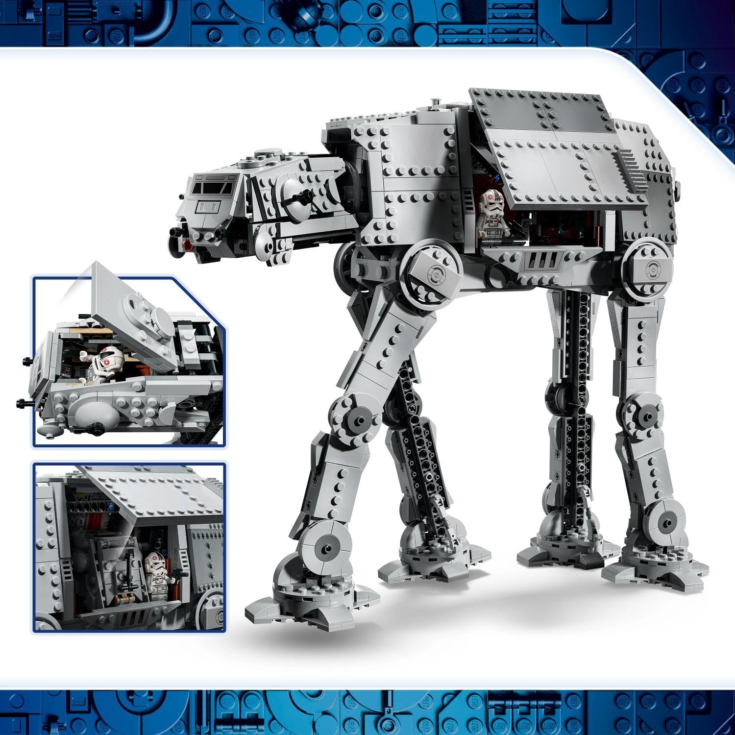 LEGO Star Wars 75454 Imperial Remnant AT-AT met INT-4 - Bouwpakket voor Kinderen met Voertuigen en 7 Personages Incl. de Mandalorian en Grogu - Cadeau voor Jongens, Meisjes en Fans vanaf 10 Jaar