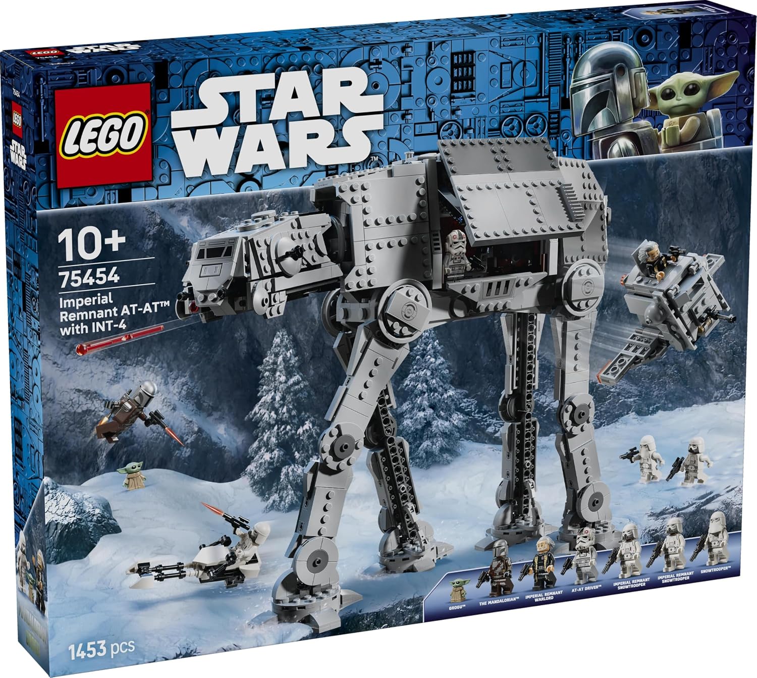 LEGO Star Wars 75454 Imperial Remnant AT-AT met INT-4 - Bouwpakket voor Kinderen met Voertuigen en 7 Personages Incl. de Mandalorian en Grogu - Cadeau voor Jongens, Meisjes en Fans vanaf 10 Jaar