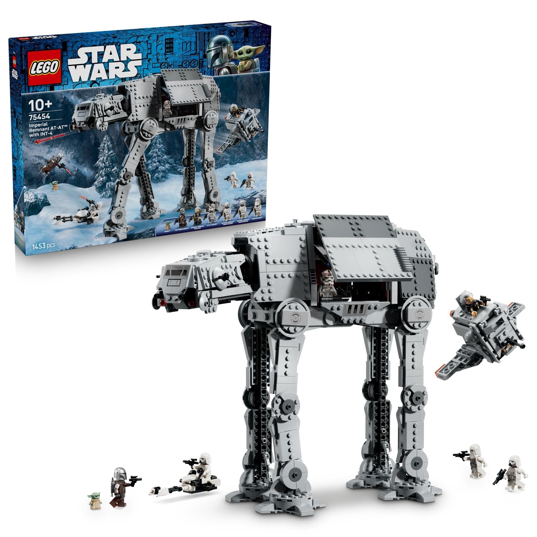 LEGO Star Wars 75454 Imperial Remnant AT-AT met INT-4 - Bouwpakket voor Kinderen met Voertuigen en 7 Personages Incl. de Mandalorian en Grogu - Cadeau voor Jongens, Meisjes en Fans vanaf 10 Jaar