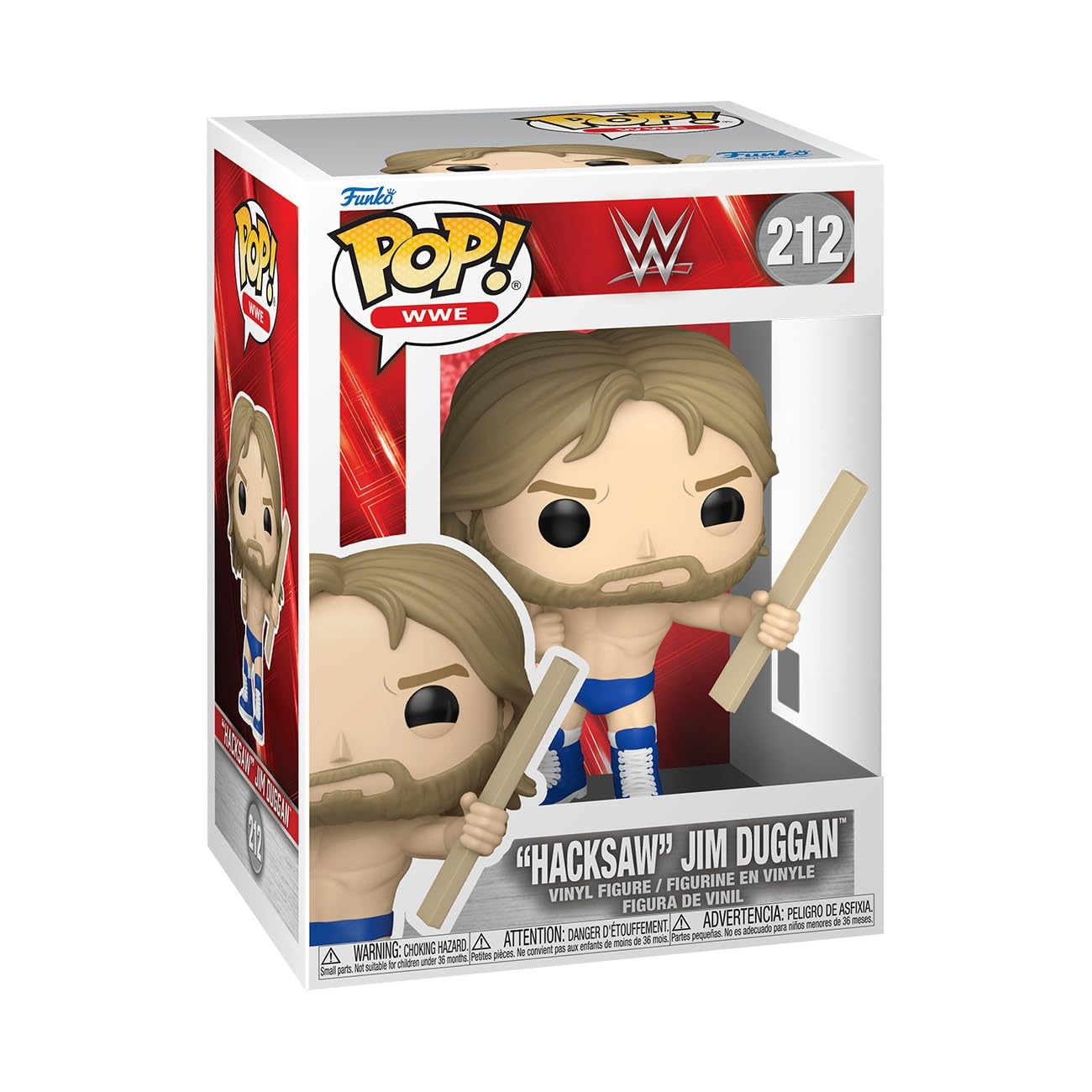 Funko POP! WWE: Hacksaw Jim Duggan | Official Merch - Collectable Vinyl Figurine for Shelf Display - Birthday Gift Idea for Fans and Collectors