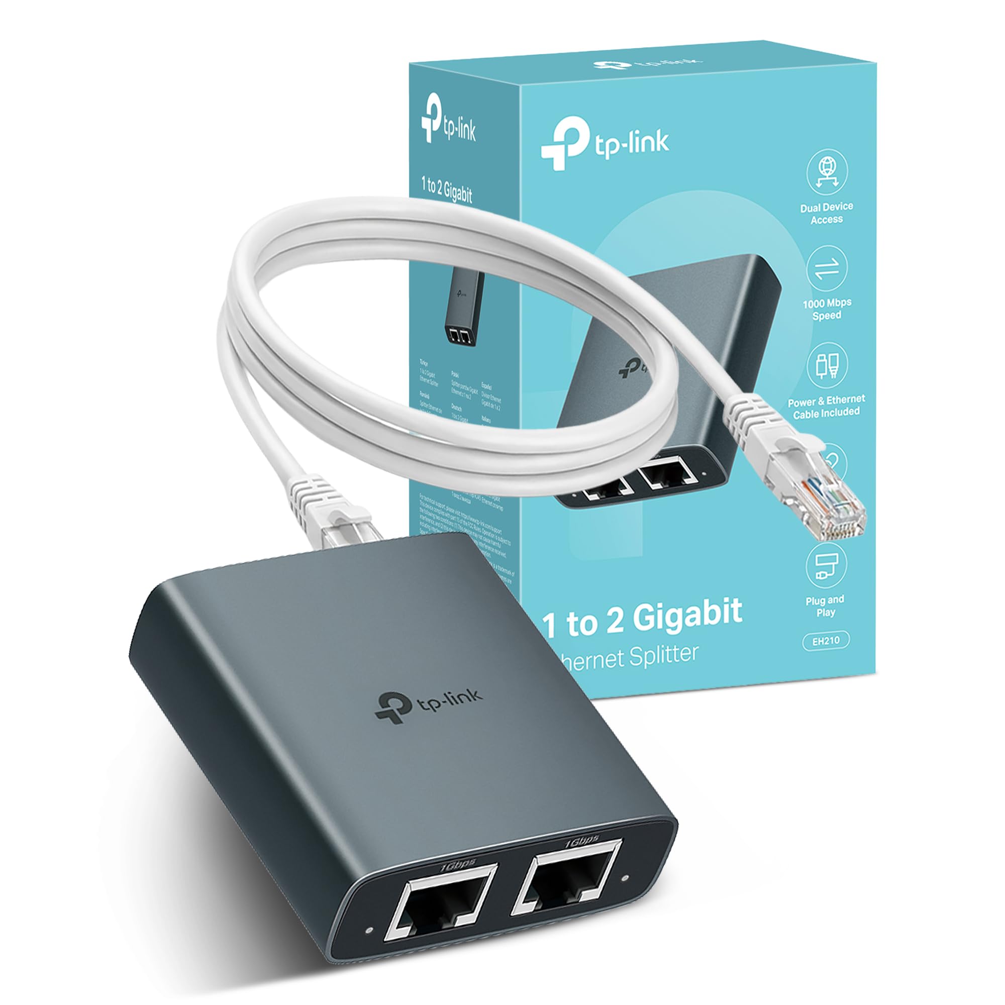 Tp-Link Eh210 1 To 2 Gigabit Ethernet Splitter