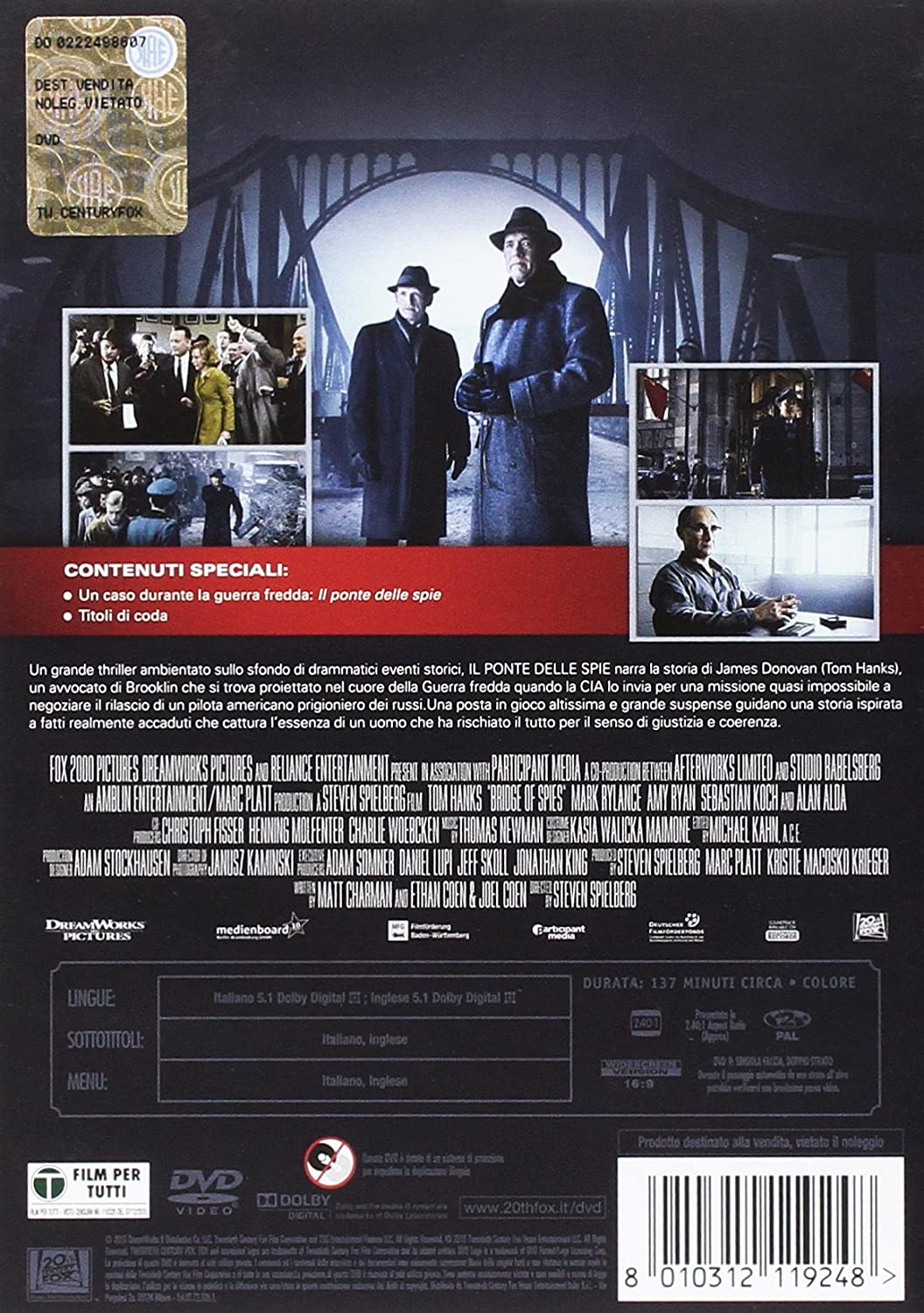 il ponte delle spie DVD Italian Import