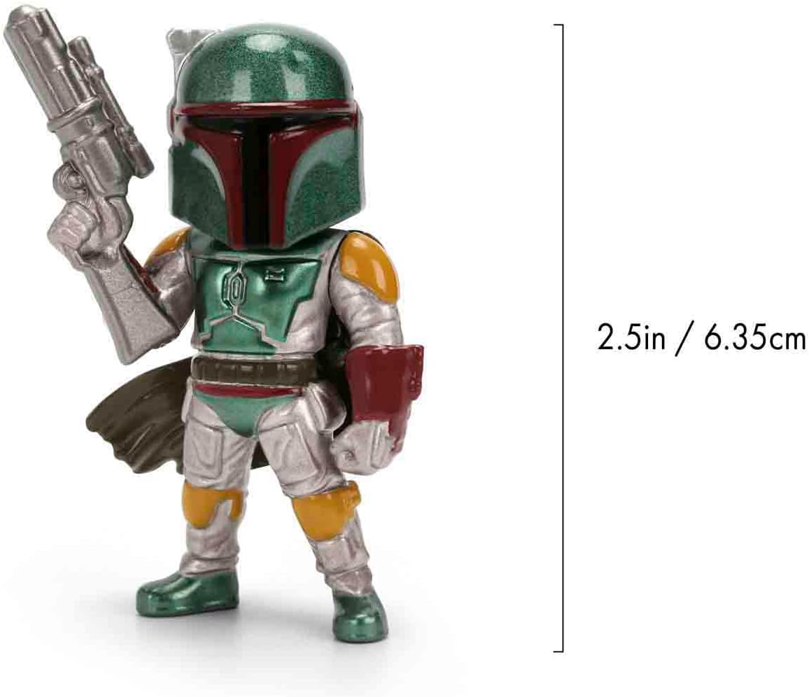 Jada Toys Star Wars Figure (1 Piece) - 1 of 4 Star Wars Metal Collectible Figures for Film Fans and Collectors Ages 8 and up, Random Selection, Approximately 6.5 cm