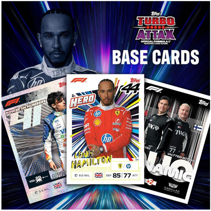 Topps Turbo Attax F1 2026 Officiële ruilkaartspelpakket | Formule 1 2026 Turbo Attax