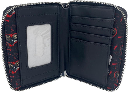 Loungefly Damen Geldbörse Mehrfarbig Cartoon Reißverschluss Bifold