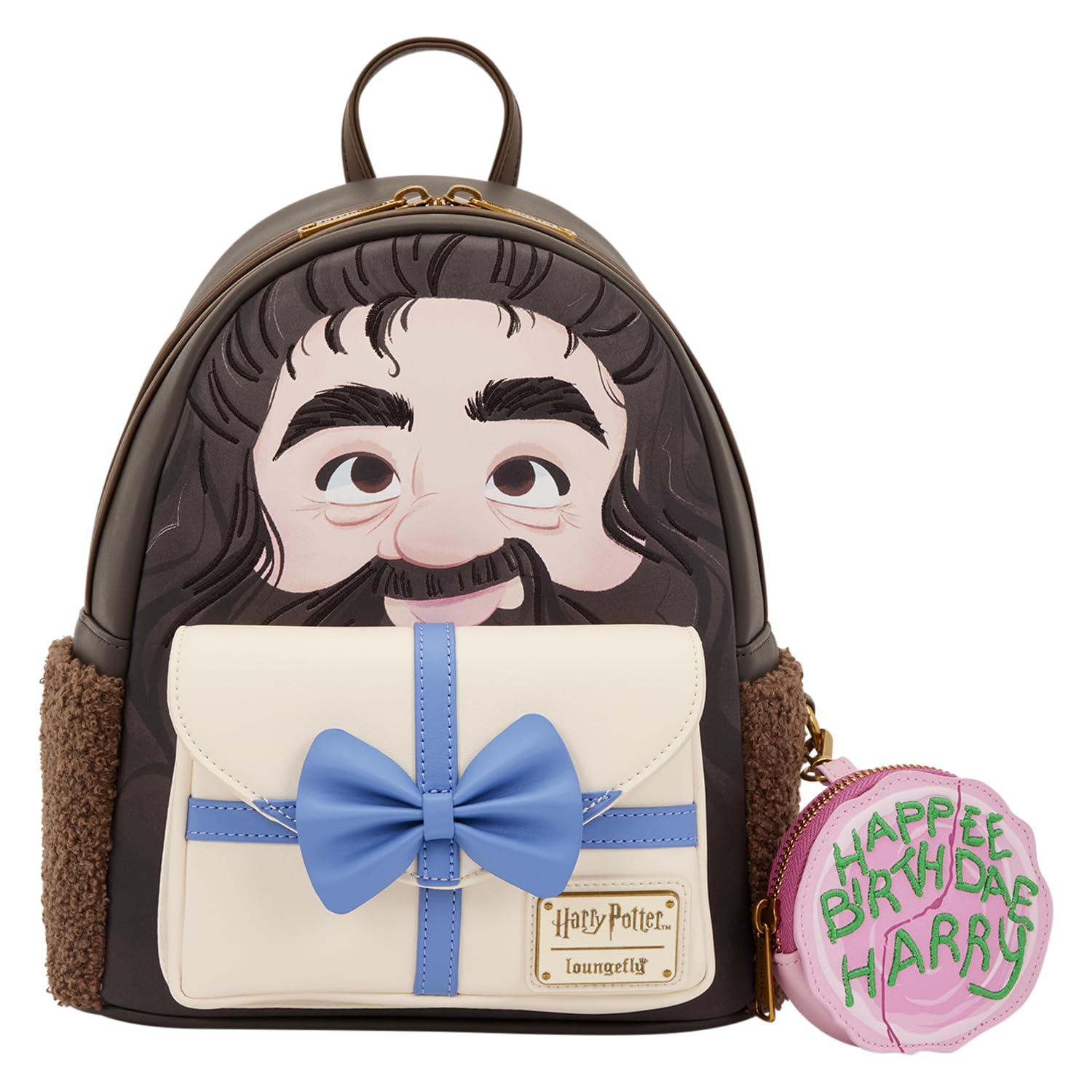 Loungefly Warner Bros.: Harry Potter - Hagrid - Birthday Cake - Mini Backpack with Coin Bag - Collectible Bags