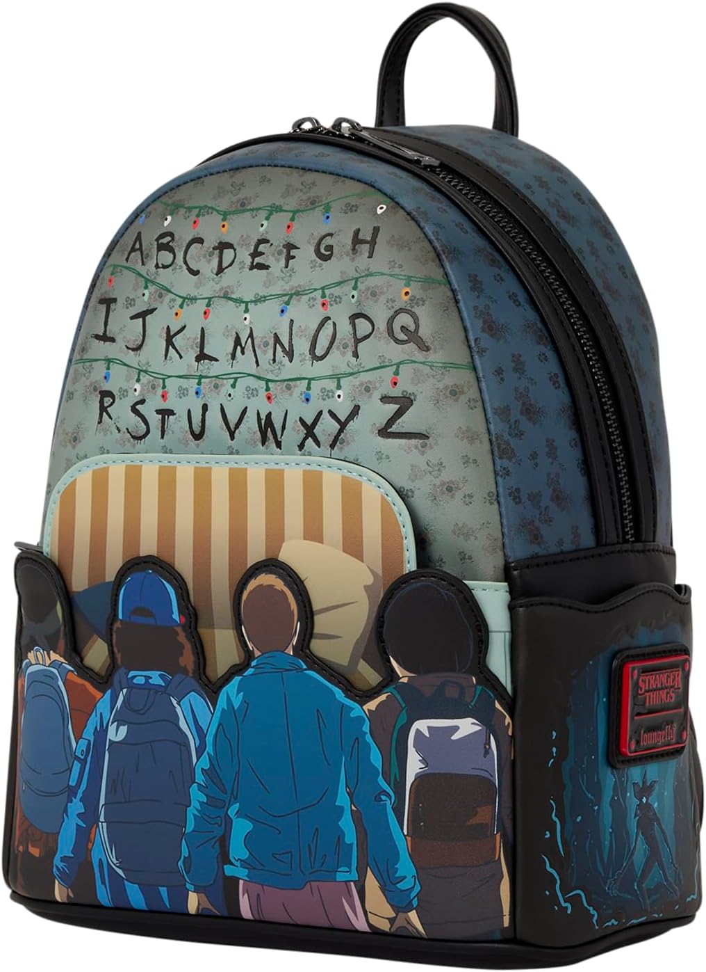 Loungefly Netflix: Stranger Things - Characters - 10th Anniversary - Light-Up Mini Backpack - Collectible Bags