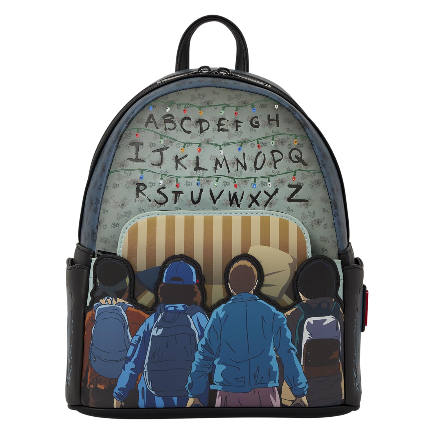 Loungefly Netflix: Stranger Things - Characters - 10th Anniversary - Light-Up Mini Backpack - Collectible Bags