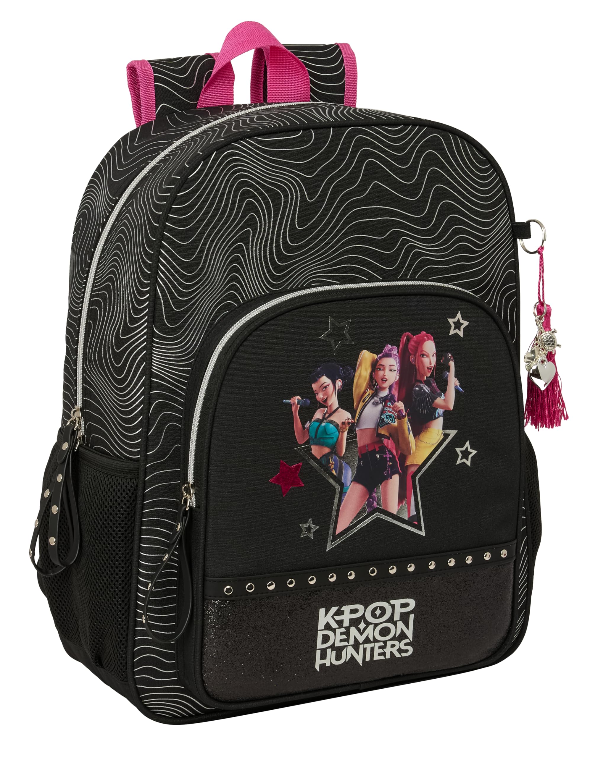 K-POP Demon Hunters – ENERGY – Children's School Backpack, Children's Backpack, Adaptable to Trolley, Ideal for School Ages, Comfortable and Versatile, Resistance, 33 x 14 x 42 cm