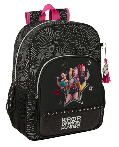 K-POP Demon Hunters – ENERGY – Children's School Backpack, Children's Backpack, Adaptable to Trolley, Ideal for School Ages, Comfortable and Versatile, Resistance, 33 x 14 x 42 cm