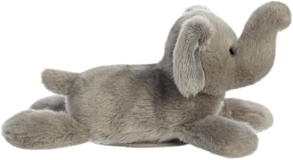 AURORA - 33401 - Shoulderkins Ella Elephant Soft Toy -15cm - Grey - Fun Buddy that Can Go Everywhere with You - Perfect for Kids 1+ Year - Ideal for Birthdays, Gifts or any occasion
