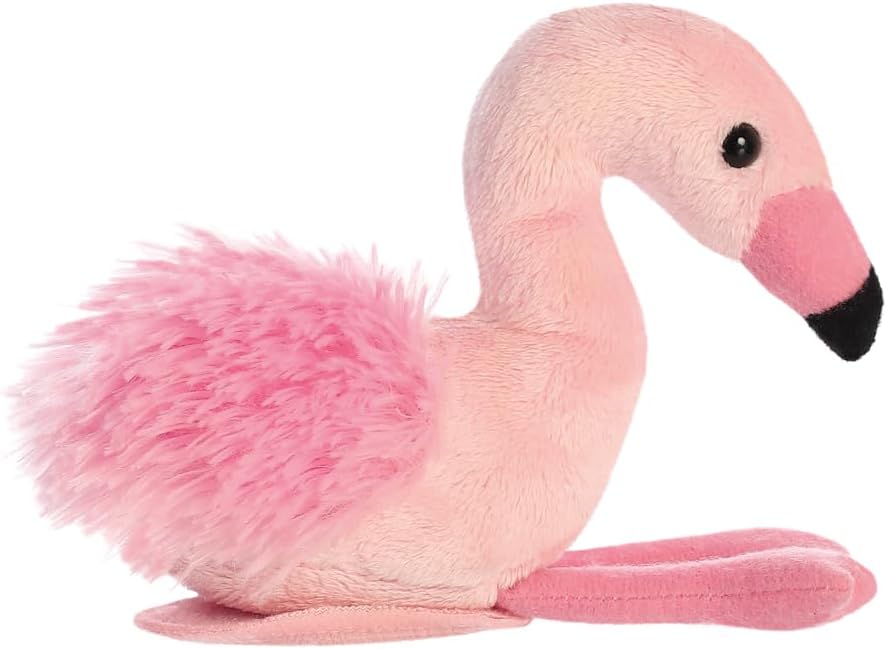 AURORA - 33405 - Shoulderkins Fay Flamingo Soft Toy - 15cm - Pink - Fun Buddy that Can Go Everywhere with You - Perfect for Kids 1+ Year - Ideal for Birthdays, Gifts or any occasion
