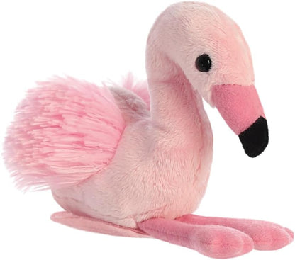 AURORA - 33405 - Shoulderkins Fay Flamingo Soft Toy - 15cm - Pink - Fun Buddy that Can Go Everywhere with You - Perfect for Kids 1+ Year - Ideal for Birthdays, Gifts or any occasion
