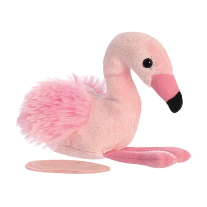 AURORA - 33405 - Shoulderkins Fay Flamingo Soft Toy - 15cm - Pink - Fun Buddy that Can Go Everywhere with You - Perfect for Kids 1+ Year - Ideal for Birthdays, Gifts or any occasion