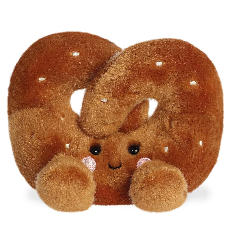 AURORA - 33885 – Palm Pals Twist Brezel 13 cm weiches Spielzeug – lustiges Sammlerstück Plüsch für Kinder und Erwachsene Sammler – perfekt für Geburtstage, Geschenke oder jeden Anlass – Braun