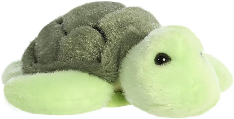 AURORA - 34382 - Shoulderkins Saavy Sea Turtle Plüschtier - 15 cm - Grün - Fun Buddy der überall mit Ihnen hin gehen kann - Perfekt für Kinder ab 1 Jahr - Ideal für Geburtstage, Geschenke oder jeden