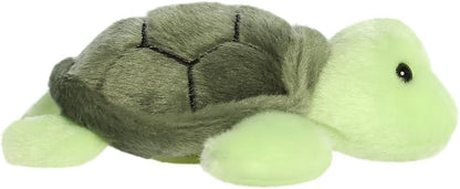 AURORA - 34382 - Shoulderkins Saavy Sea Turtle Plüschtier - 15 cm - Grün - Fun Buddy der überall mit Ihnen hin gehen kann - Perfekt für Kinder ab 1 Jahr - Ideal für Geburtstage, Geschenke oder jeden