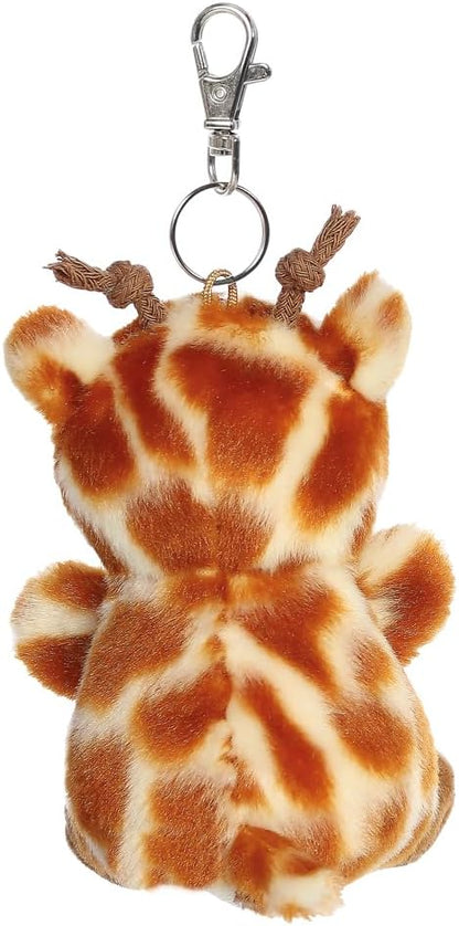 AURORA - 34448 – Palmenfreunde Safara-Giraffe, zum Anklippen, 10 cm, Plüschtier – lustiges Sammelplüsch für Kinder und Erwachsene – perfekt für Geburtstage, Geschenke oder jeden Anlass – Orange