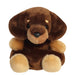 AURORA - 34453 – Palm Pals Houdini Dackel 13 cm – lustiges Plüschtier zum Sammeln für Kinder und Erwachsene – perfekt für Geburtstage, Geschenk für jeden Anlass – Braun