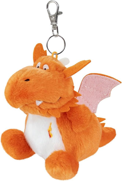 AURORA - 61682 - ZOG Palm Pals Clip-On Soft Toy - 10cm - Orange - Fun Collectable Plush for Kids and Adult Collectors - Perfect for Birthdays, Gifts or any occasion