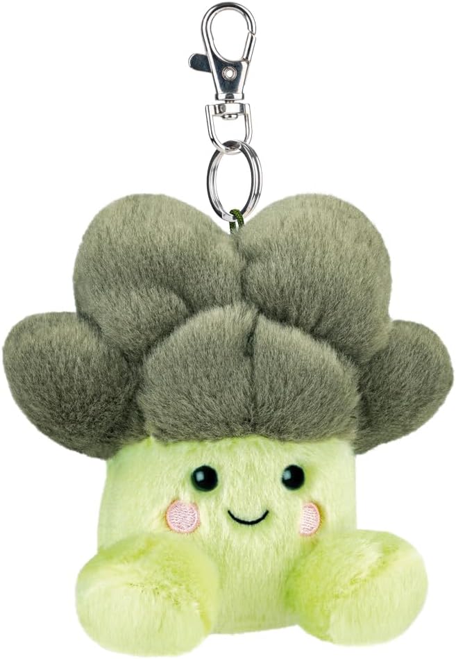 AURORA -61688 - Palmenfreunde Luigi Brokkoli zum Anklippen, 10 cm weiches Spielzeug, lustiges Sammlerstück für Kinder und Erwachsene, Sammler, perfekt für Geburtstage, Geschenke oder jeden Anlass