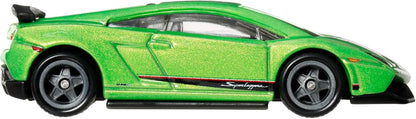 Hot Wheels - Premium - Lamborghini Gallardo LP 570-4 Superleggera - JHW33 - GJT68 - Boulevard Rider 1/48 - Premium Card - Real Riders - Green - Official Model - Mattel 2026-1:64