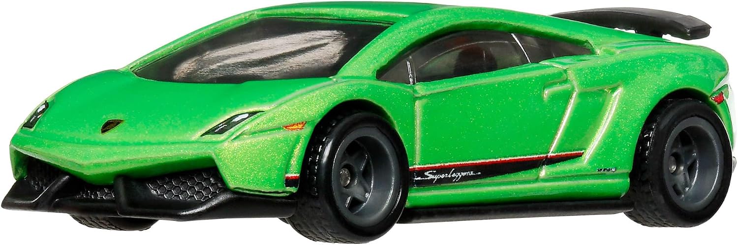 Hot Wheels - Premium - Lamborghini Gallardo LP 570-4 Superleggera - JHW33 - GJT68 - Boulevard Rider 1/48 - Premium Card - Real Riders - Green - Official Model - Mattel 2026-1:64