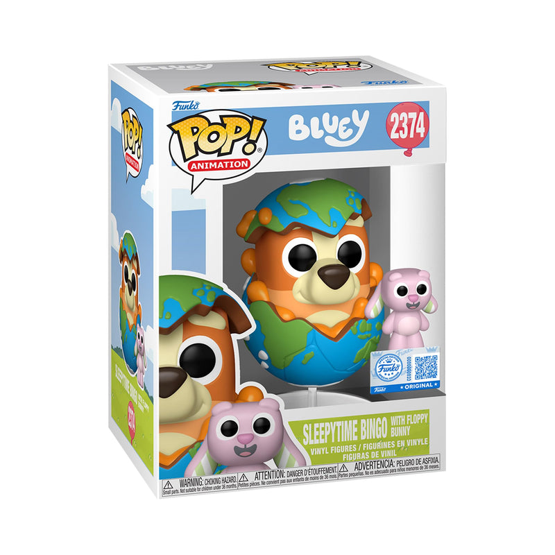 Funko POP! & Buddy: Bluey - Sleepytime Bingo with Floppy Bunny - Collectable Vinyl Figure - Gift Idea - Official Merchandise - Toys For Kids & Adults - Model Figure for Collectors and Display