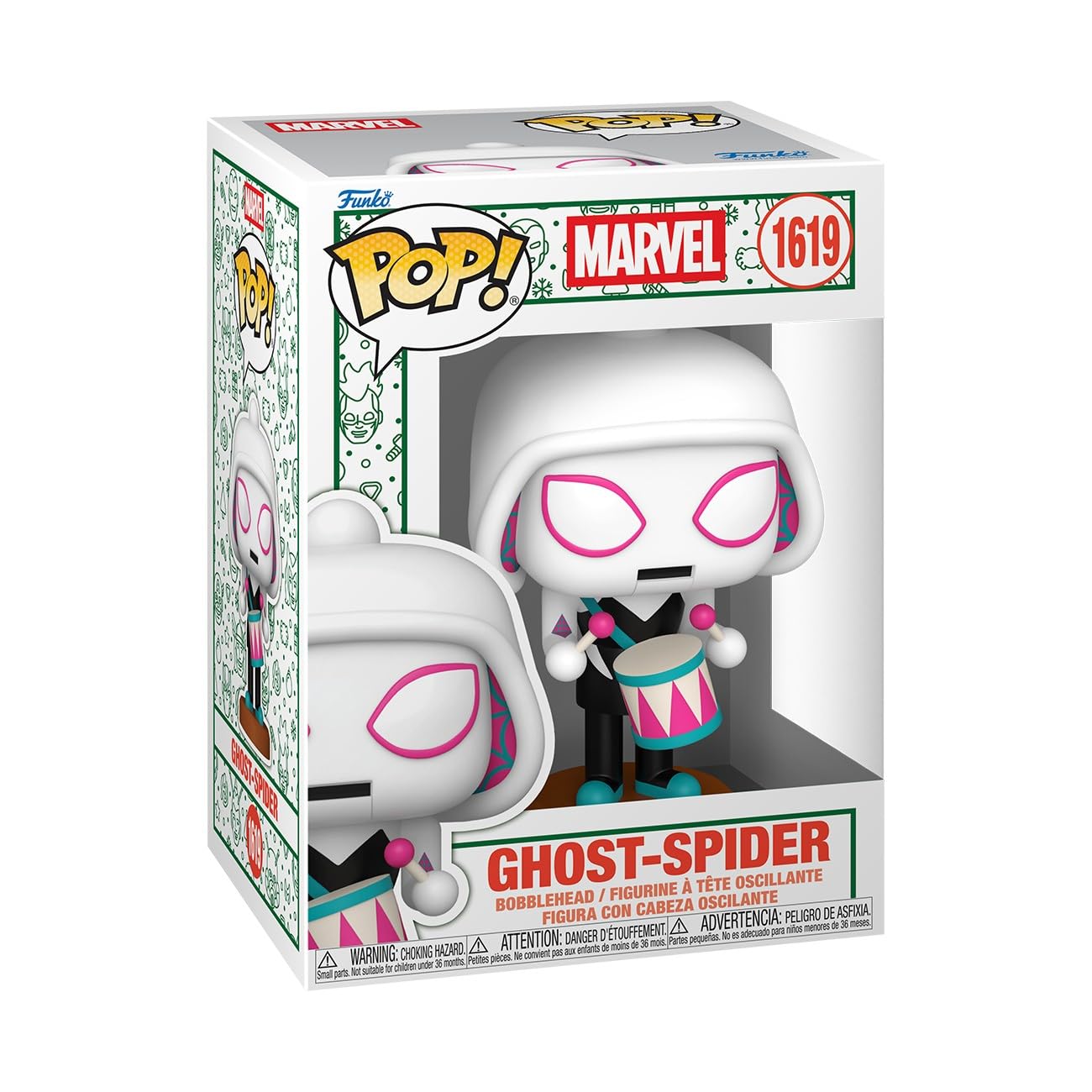 Funko POP! Marvel: Holiday - Ghost-Spider (Nutcracker) | Offizieller Fanartikel und Merch - Vinyl Sammelfigur als Regal Deko - Geschenkidee zum Geburtstag für Fans und Sammler